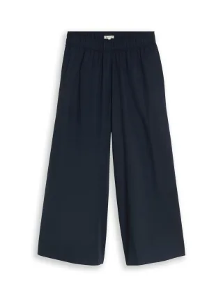 Tom Tailor - Cropped Wide Leg Hose sky captain blue - Gr. - 28