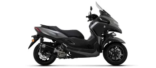 Sport Auspuff Arrow Urban BLACK Yamaha Tricity 300 Bj.2021-2024 (SH20) EURO-5 eintragungsfrei/+ABE