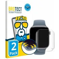 BROTECT Displayschutzfolie Fullscreen Schutzfolie für Apple Watch Series 11 (42 mm), 2 Stück, Displayschutz Folie Fullcover Klar Transparent
