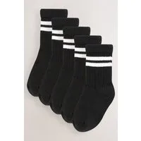 Next Kurzsocken Gerippte Socken mit hohem Baumwollanteil, 5er-Pack (5-Paar)