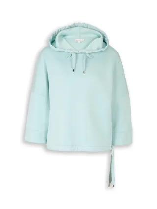 Tom Tailor - Hoodie Sweatshirt aus Scuba blue haze - Gr. - L
