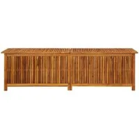 vidaXL Gartenbox, Garten-Aufbewahrungsbox 200x50x58 cm Massivholz Akazie