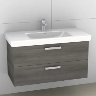 Artiqua 414 Waschtischunterschrank für Subway 2.0 7175A0 Graphit Struktur quer, 414-WU2L-V71-7098-40 414-WU2L-V71-7098-401