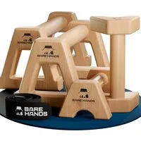 Bare Hands Liegestützgriffe Liegestützgriffe aus Holz – 2er Set Parallettes Calisthenics Griffe