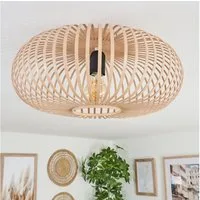 hofstein Deckenleuchte moderne Deckenlampe aus Metall in Schwarz/Hellbraun/Beige, ohne Leuchtmittel, Deckenleuchte Lichteffekt, Ø40,5cm, 1x E27, ohne Leuchtmittel