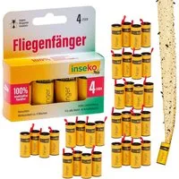 Inseko Insektenfalle 32 x inseko Fliegenfalle I Premium Fliegenfänger I Fruchtfliegenfalle, umweltfreundlich & giftfrei