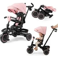 HyperMotion Kinderfahrrad HyperMotion Tobi Timber Dreirad rosa, klappbar, ab 1 Jahr, 0 Gang
