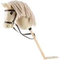 BIECO Steckenpferd Bieco Hobby Horse Steckenpferd Beige - Größe S