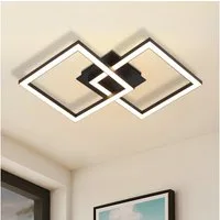 Nettlife LED Deckenleuchte Modern Deckenlampe Wohnzimmerlampe 24W Warmweiss 3000K, Drehbares, Augenschutz, LED fest integriert, Warmweiß, für Wohnzimmer Küche Flur Büro
