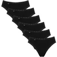 sloggi Tai-Slip 6er Pack 24/7 Cotton Lace (Spar-Set) Tai Slip - Baumwolle - Atmungsaktiv - Perfekter Sitz