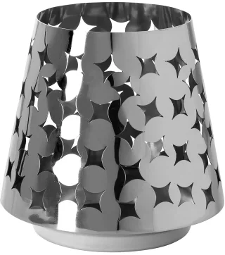 Fink Windlicht "Kerzenhalter LUMA" aus Edelstahl, mit ausgestanzten Cut-Outs