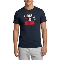 Spreadshirt T-Shirt Peanuts Snoopy Pilot Fliegen Männer T-Shirt (1-tlg)