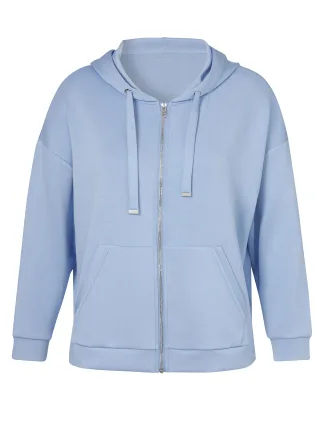 VIA APPIA DUE - Jacke Kapuze 1/1 Arm Zipper hellblau - Gr. - 50
