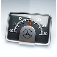 Mercedes Benz Raumthermometer Original Bimetall Reliefskala Auto Thermometer 679970.51 aus 1982