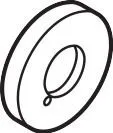 Hansgrohe Rosette Grundkörper Axor Citterio 3-Loch Waschtischarm.chrom Wandmodell, 96756000 96756000
