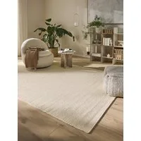 benuta Wollteppich Rocco, rechteckig, Höhe: 5 mm, Teppich Wohnzimmer, Schlafzimmer, Esszimmer, Flur, Kunstfaser, Cozy