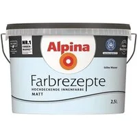 Alpina Wand- und Deckenfarbe Alpina Farbrezepte 2,5 L. Stilles Wasser Matt