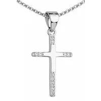 Limana Kreuzkette 925 Silber für Mädchen Kinder Damen Frauen Halskette mit Kreuz (Kinderschmuck Schmuck inkl. Dose Silberschmuck Geschenk für Geburtstag), Ostern Einschulung Nikolaus Muttertag Kommunion Weihnachten