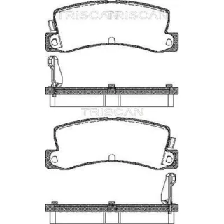 Triscan Bremsbel?ge hinten BMW Opel Toyota