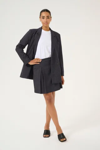 Rock A-shape Dark Grey Check dark grey