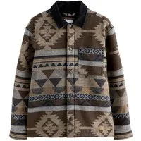 Next Hemdjacke Hemdjacke im Navajo-Stil mit Borgfutter (1-St)