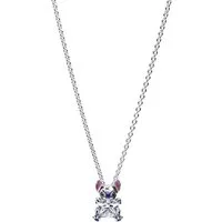 Pandora Kette mit Anhänger 393743C01-45, Damen Silber- Disney Stitch