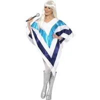 Smiffys Kostüm 70er Disco Poncho - Karnevalskostüm Damen Fasching, Der Dress kommt mir abba schon bekannt vor ...