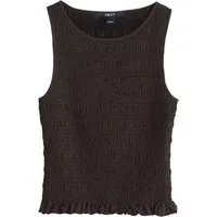 Next Shirttop Ärmelloses, gesmoktes Modal-Oberteil, Kurzgröße (1-tlg)
