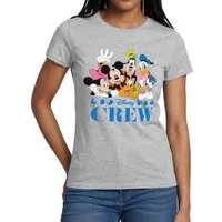 Spreadshirt T-Shirt Mickey & Minnie Pluto Goofy Daisy Donald Crew Frauen T-Shirt (1-tlg)
