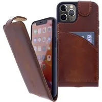 Burkley Flip Case Flip Case für iPhone 12 Pro Max Handyhülle Klapphülle, Flip Case Lederhülle mit Kartenfach und Magnetverschluss