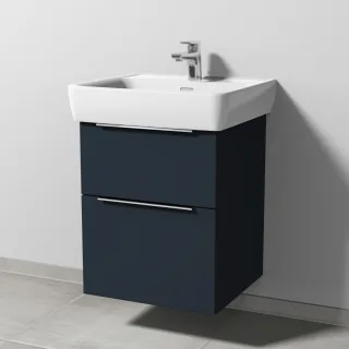 Sanipa 3way Waschtischunterbau zu Laufen Pro A Waschtisch mit 2 Auszügen, Marine-Matt UP7551R