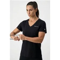 Champion T-Shirt ICONS CONTRAST V-Neck T-Shirt mit Rundhalsausschnitt, aus Baumwolle, Kurzarmdesign