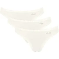 sloggi String GO Crush (3er Pack) dehnbare Spitzendetails, Multipack, Cotton-Mix, bequem