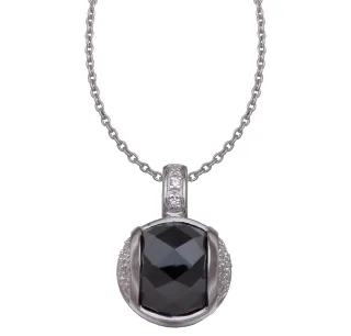 Orphelia Damen-Kette aus 925er Sterlingsilber mit Anhänger – Silber ZH-4572