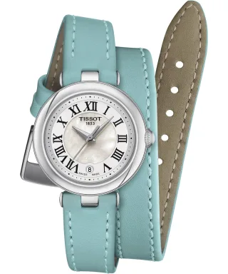 Tissot Bellissima Xs Double Tour Strap Blau Damen Armbanduhr T1260101611300