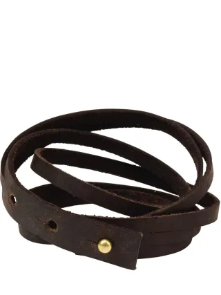 Lederwerk Herren Leder-Wickelarmband Braun Länge: ca