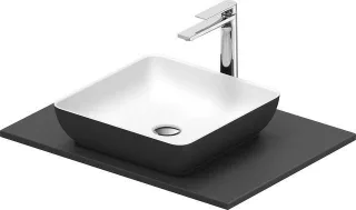 Duravit Sivida SET, Aufsatzbecken q.400 B.Aussen: dunkelgrau matt 268017FI00