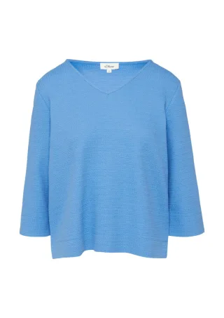 s.Oliver Red Label - Weiches Jersey-Sweatshirt blau - Gr. - 40