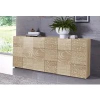 Home affaire Sideboard Miro, Breite 181 cm mit dekorativem Siebdruck