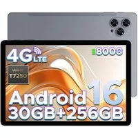 DOOGEE TAB G6 Android 16 Tablet mit SIM Card Slot, 11 Zoll Tablet (11", 256 GB, Android 16, 4G LTE, 6GB RAM + 256GB ROM, 90Hz IPS, Widevine L1, 4G LTE/5G WiFi/Face ID)