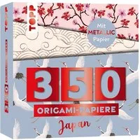 Geschenkpapier 350 Origami-Block Japanische Motive: 350 Falt-Papiere (14 x14 cm, 8