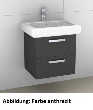 Artiqua 413 Waschtischunterschrank für IT! 121960 Quarzgrau Matt Select, 413-WU2L-K110-7163-173 413-WU2L-K110-7163-173
