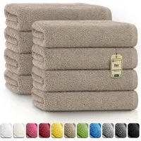 NatureMark Handtücher 8er-Sparpack Handtücher 50x100cm, Baumwolle (8-St), 8X Handtücher, 100% Baumwolle, Sand, 50 x 100cm