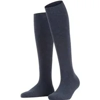 Esprit Kniestrümpfe Basic Pure blickdicht, unifarbenes Basic-Design, geripptes Bündchen