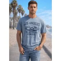 Man's World T-Shirt Kurzarm, mit Print, Rundhalsausschnitt, aus Baumwolle