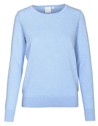 THE FASHION PEOPLE - Roundneck sweater knitted gentle blue - Gr. - XXL