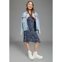 KIDSWORLD Jerseykleid Viskose-Kleid mit Paisley Allover Viskosekleid für Mädchen, mit modischem Druck, bequeme Passform