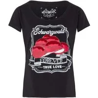 Hangowear T-Shirt T-Shirt Schwarzwald True Love schwarz