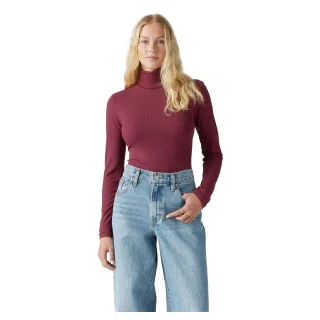 Levis - Rollkragen für Damen, Schmal (Burgunderrot)