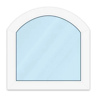 Stichbogenfenster, Holz, Classic IV 68, Weiß, 635 x 885 mm, 2-fach Verglasung, individuell konfigurieren